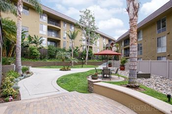Lush courtyards